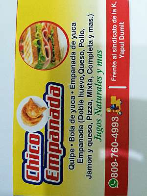Chico Empanadas 809 760 4993 frente al sindicato se la K